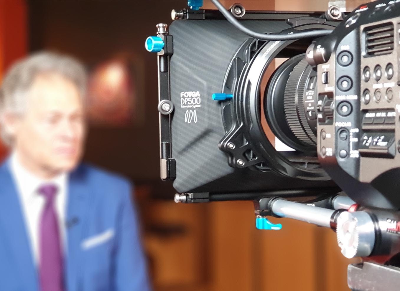 Kamerateam Kameramann bei Filmaufnahme