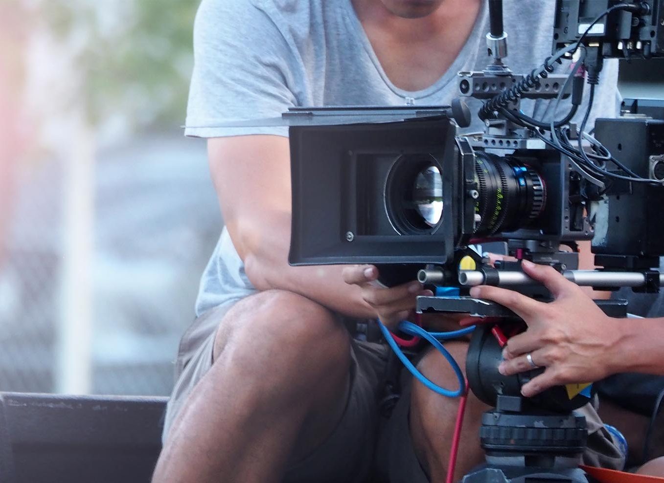 Kamerateam mit Kamera