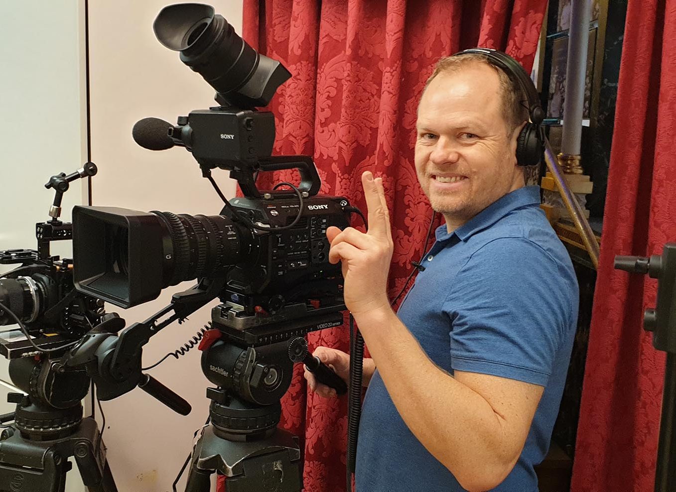 kameramann mit Kamera