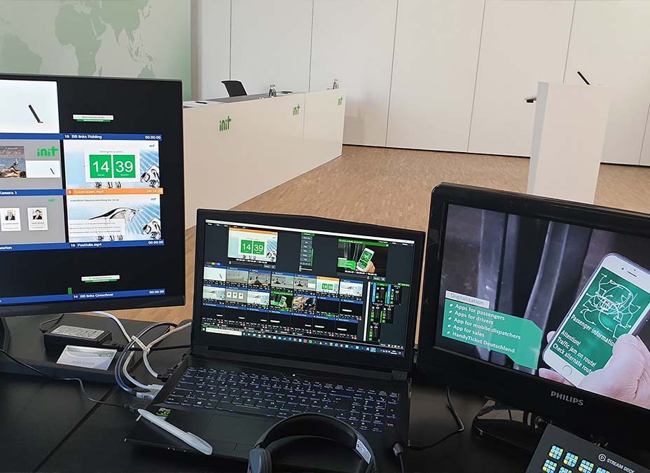 Schnittplatz bei live streaming Init