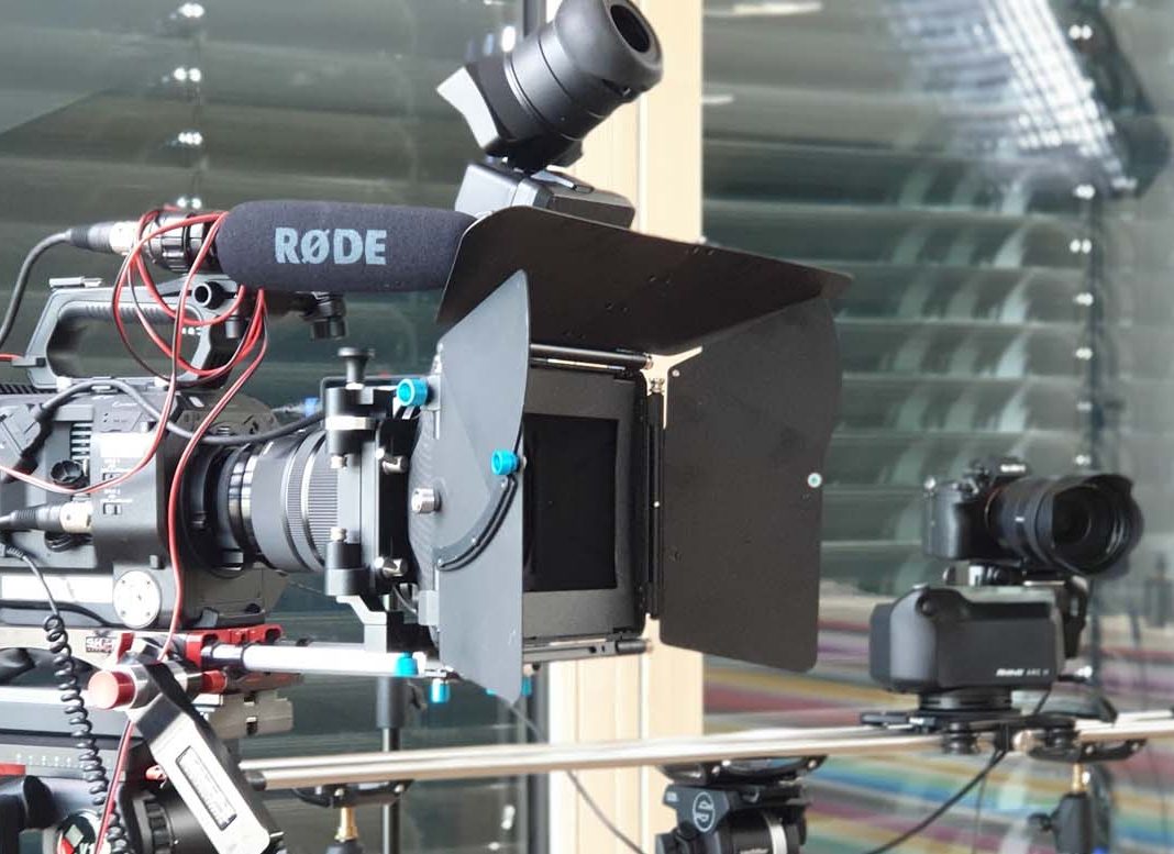 Filmkamera. Imagefilm Videoproduktion