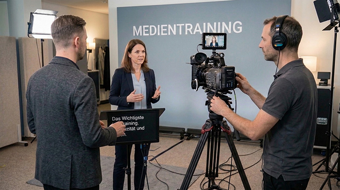 Kameracoaching und Medientraining